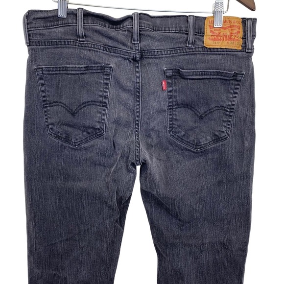 Levi's 514 Straight Fit Jeans Men's W38 L32 ( 37x 27 1/2) Black Denim Classic - Picture 1 of 9